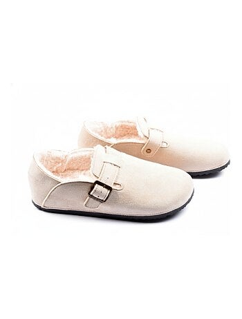 Pantuflas Mujer Invierno Zuecos de Interior Forrados MD8845