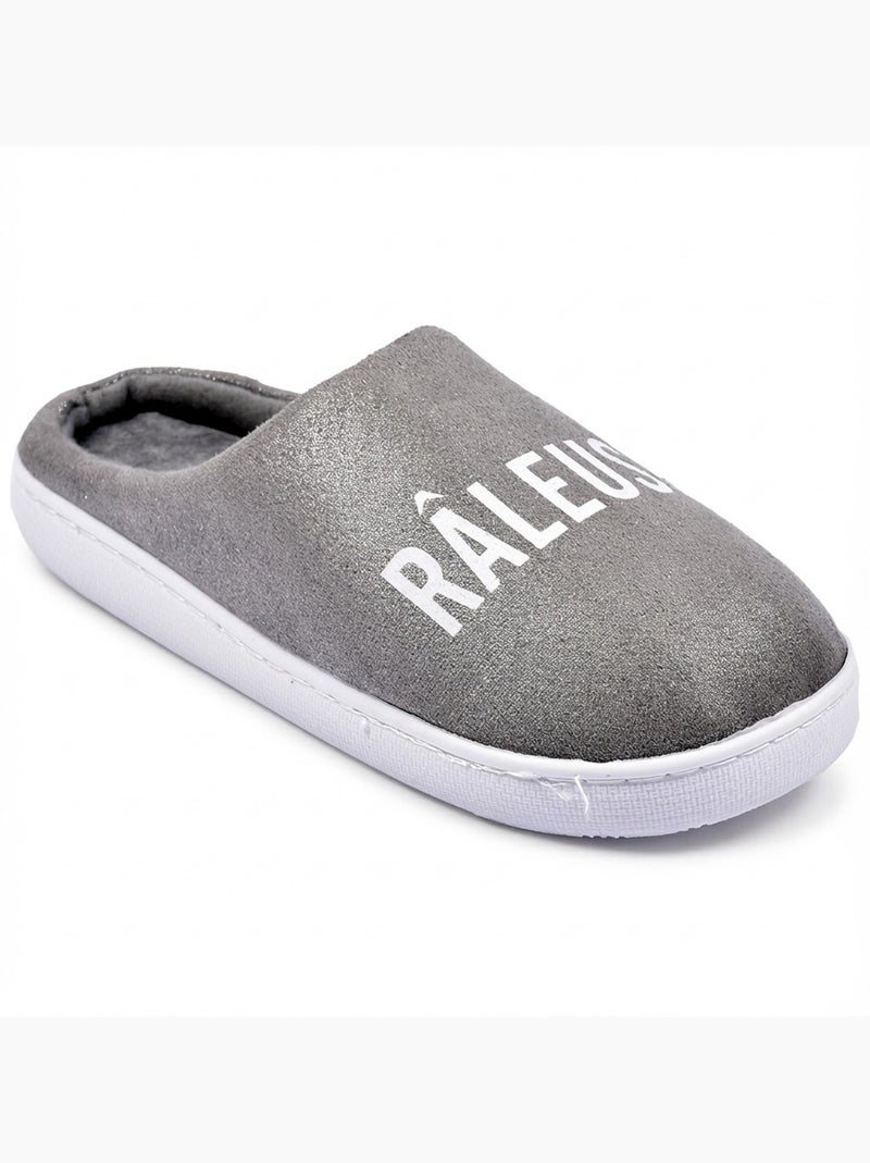 Pantuflas Mujer Lurex Glitter Gris - Kiabi