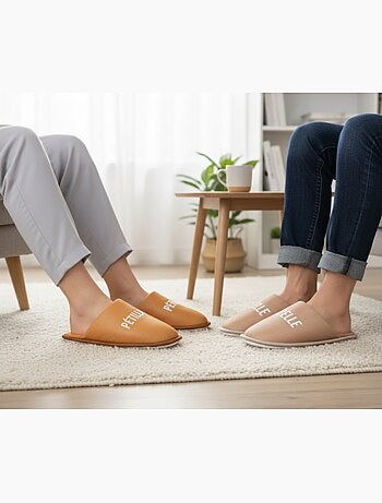 Pantuflas Mujer Lurex Glitter Pack de 2 Pares