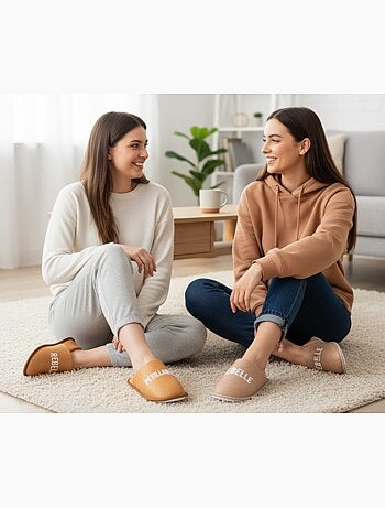 Pantuflas Mujer Lurex Glitter Pack de 2 Pares