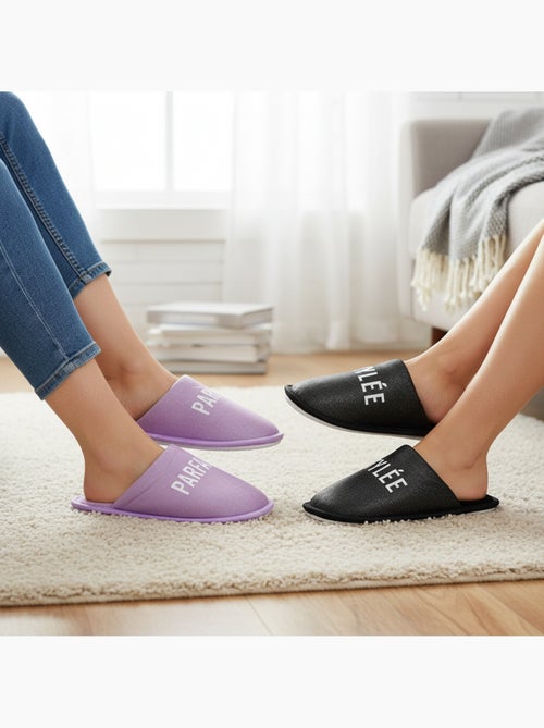 Pantuflas Mujer Lurex Glitter Pack de 2 Pares - Kiabi
