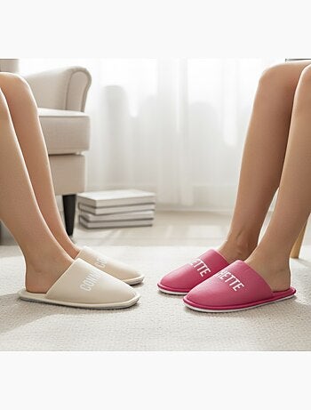 Pantuflas Mujer Lurex Glitter Pack de 2 Pares