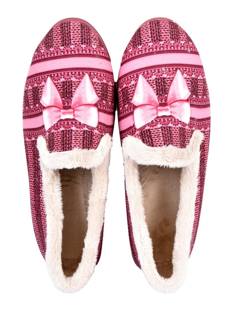 Pantuflas Mujer PREMIUM FANTASIA Burdeos - Kiabi