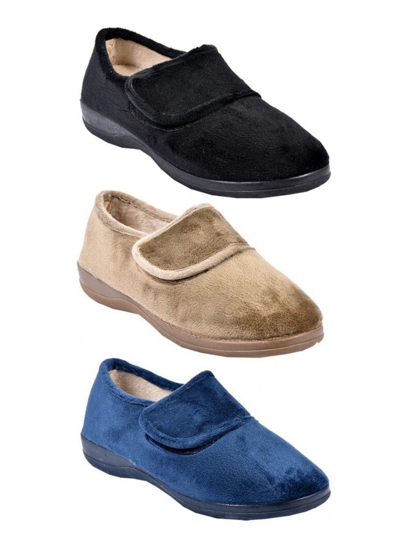 Pantuflas Mujer Zapatillas PREMIUM Azul marino - Kiabi