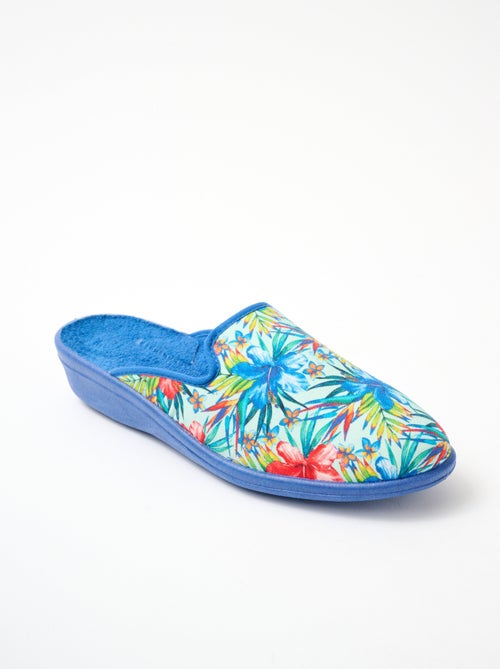 Pantuflas mule anchas y cómodas estampadas - Afibel - Kiabi