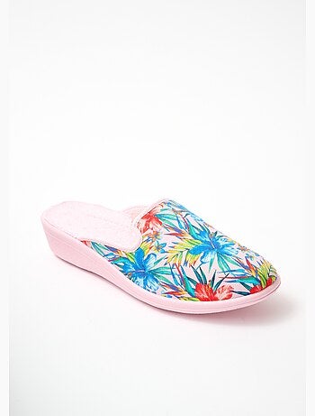 Pantuflas mule anchas y cómodas estampadas - Afibel