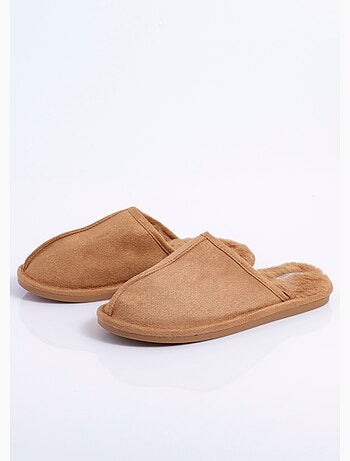 Pantuflas mule de ante cálidas y forradas - AFIBEL