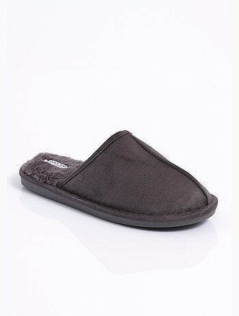 Pantuflas mule de ante cálidas y forradas - AFIBEL