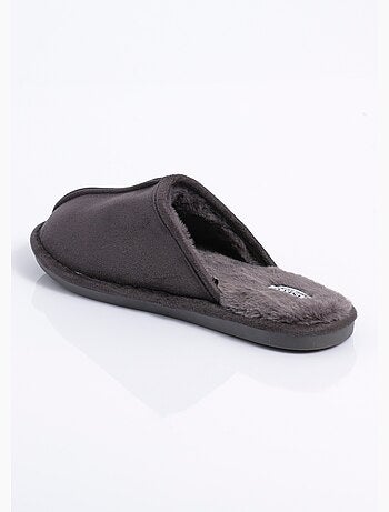 Pantuflas mule de ante cálidas y forradas - AFIBEL