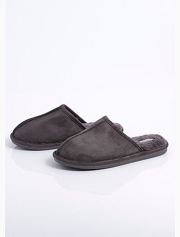Pantuflas mule de ante cálidas y forradas - AFIBEL