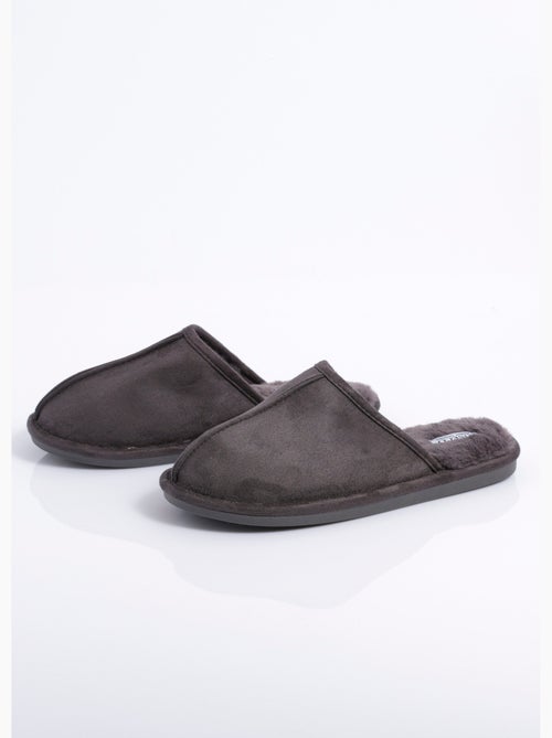 Pantuflas mule de ante cálidas y forradas - AFIBEL - Kiabi