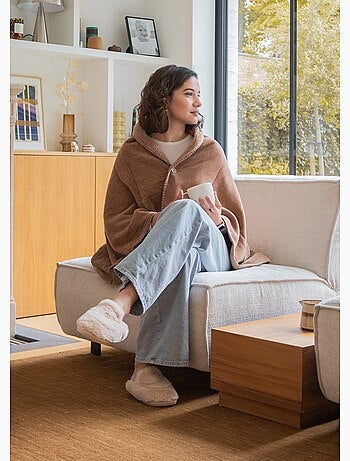 Pantuflas mule de piel suave y cálida - AFIBEL