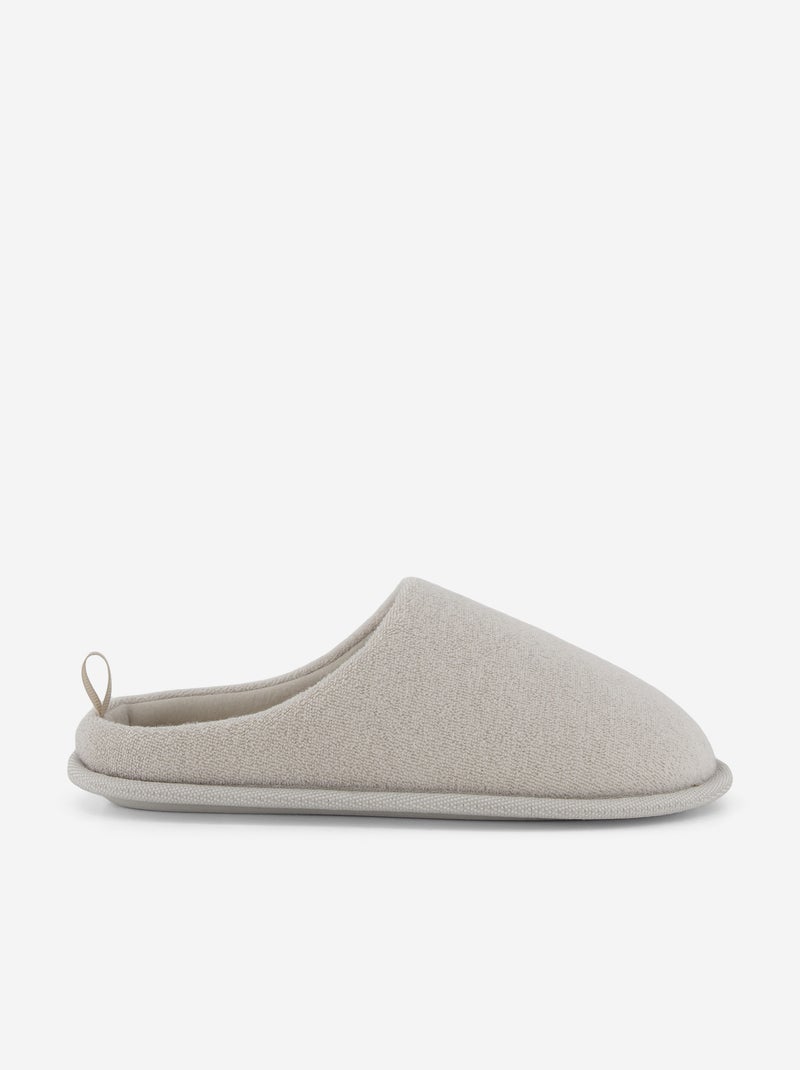 Pantuflas mules lisas BEIGE - Kiabi