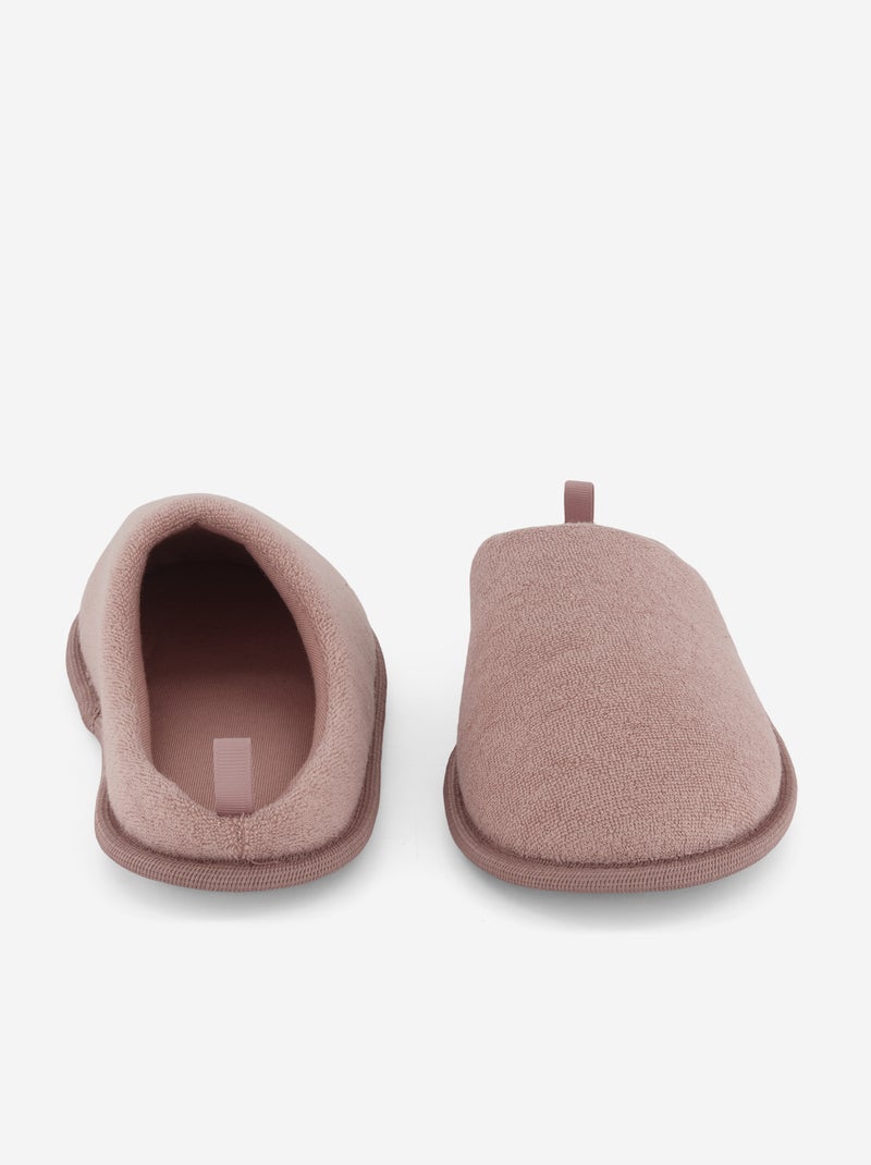Pantuflas mules lisas Rosa - Kiabi