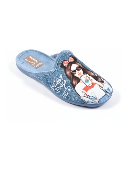 Pantuflas Mules mujer PHOTOPRINT - Kiabi