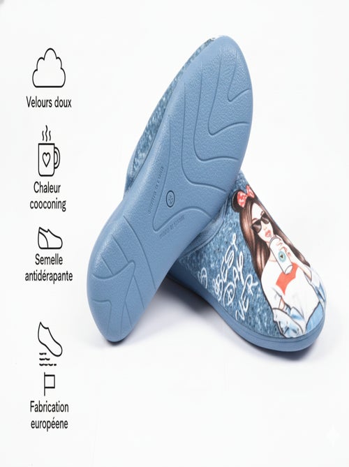 Pantuflas Mules mujer PHOTOPRINT - Kiabi
