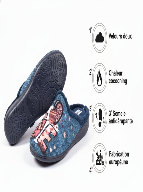 Pantuflas Mules mujer PHOTOPRINT - Kiabi