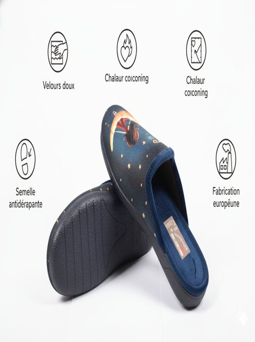Pantuflas Mules mujer PHOTOPRINT - Kiabi