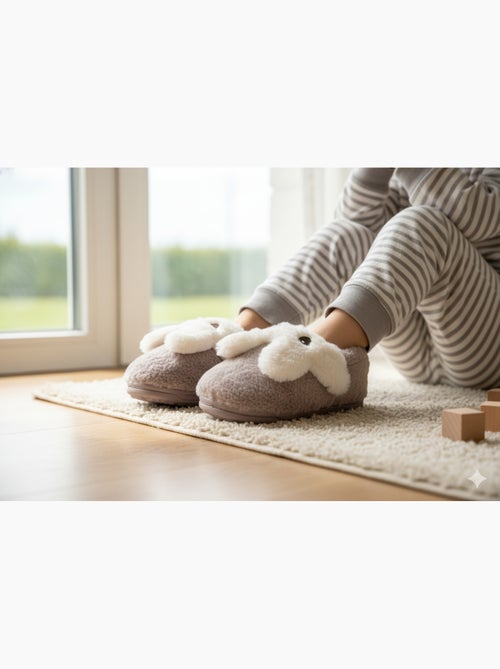 Pantuflas Niño Animales 3D Ultra Suaves MB732831 - Kiabi