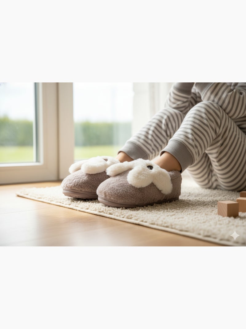 Pantuflas Niño Animales 3D Ultra Suaves MB732831 Violeta - Kiabi
