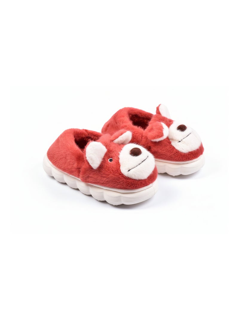 Pantuflas Niño Animales 3D Ultra Suaves MD9758 Rojo - Kiabi