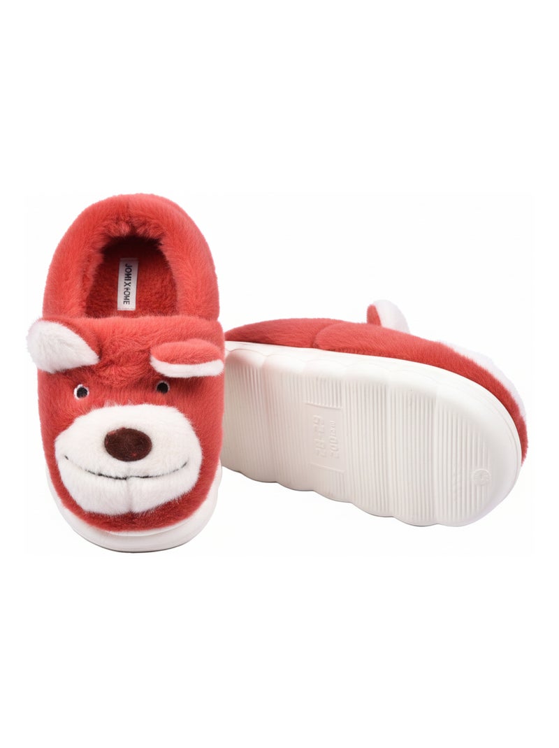 Pantuflas Niño Animales 3D Ultra Suaves MD9758 Rojo - Kiabi