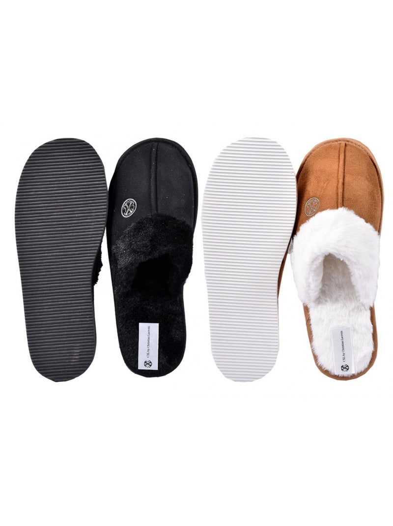 Pantuflas para hombre CXL BY LACROIX - Pack de 2 Multicolor - Kiabi