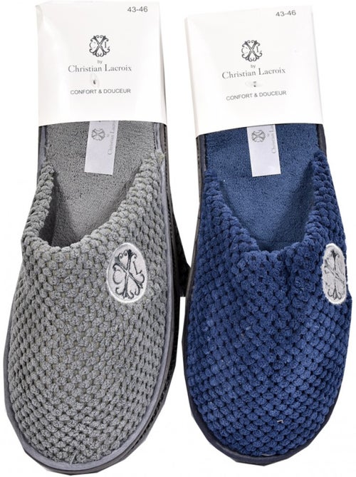 Pantuflas para hombre CXL BY LACROIX Confort y Calidad Superior Pack de 2 - Kiabi