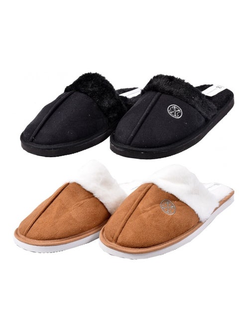 Pantuflas para Mujer CXL BY LACROIX Pack de 2 - Kiabi