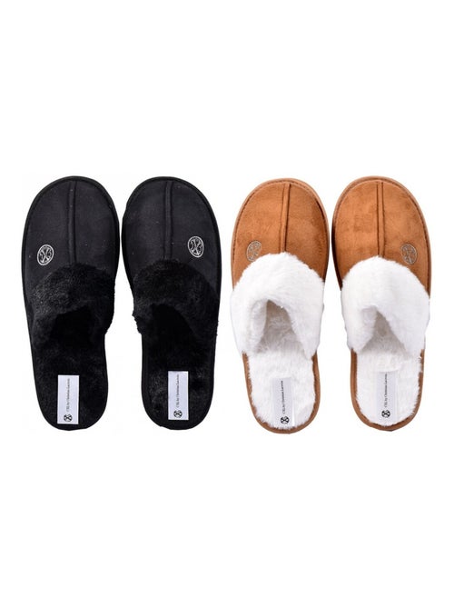 Pantuflas para Mujer CXL BY LACROIX Pack de 2 - Kiabi