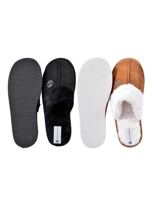 Pantuflas para Mujer CXL BY LACROIX Pack de 2 - Kiabi