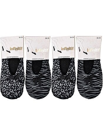 Pantuflas para Mujer INFINITIF Confort Pack de 4