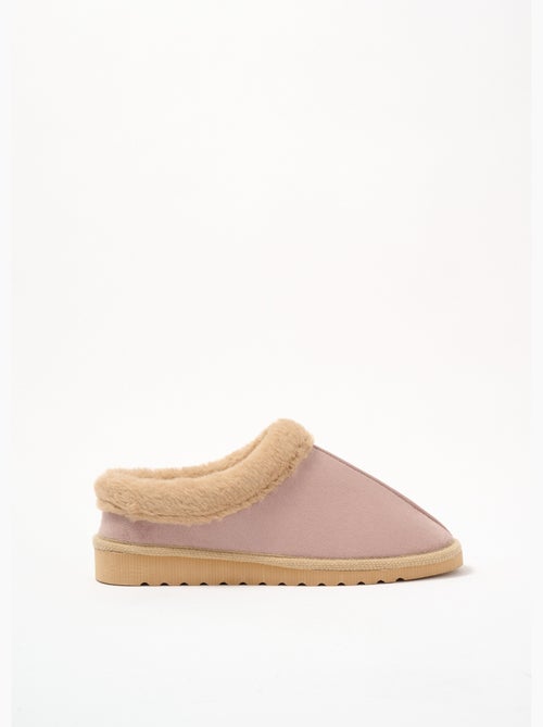 Pantuflas suaves con forro vegano ancho confort - Afibel - Kiabi