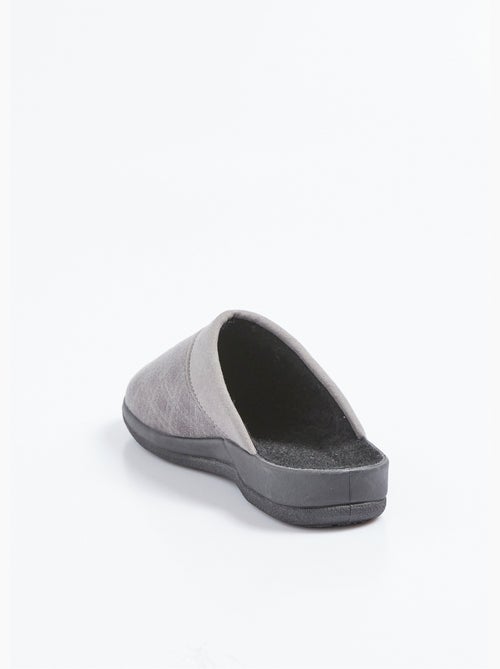 Pantuflas tipo mule con cuña ancha y cómodas unisex - Afibel - Kiabi