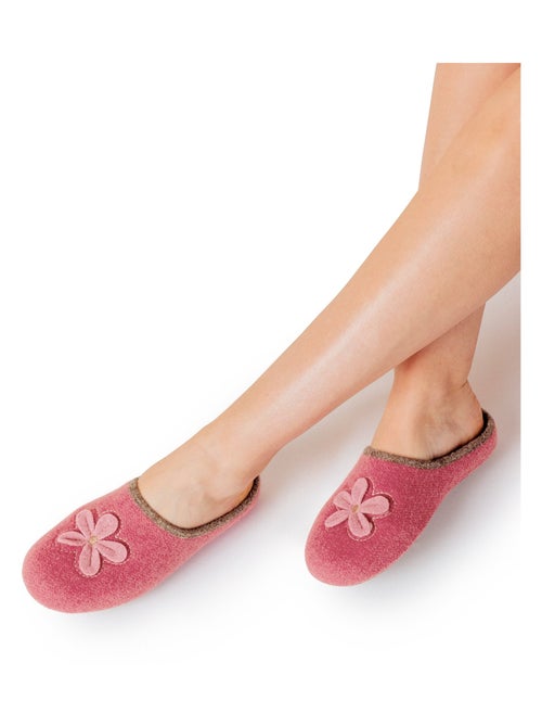 Pantuflas tipo mule con cuña ancha y confort - Afibel - Kiabi