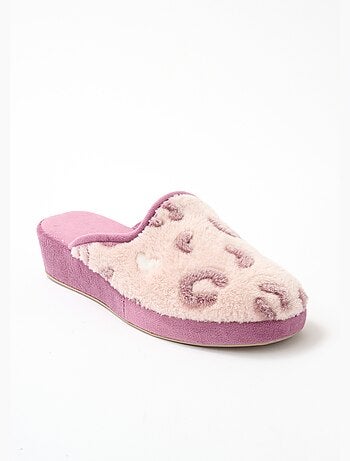 Pantuflas tipo mule con cuña de ancho cómodo - Afibel