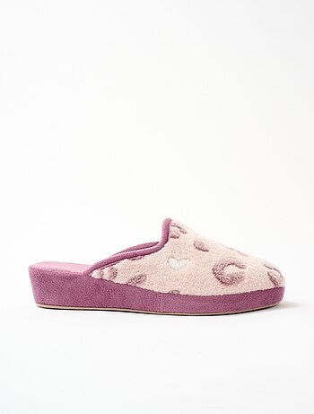 Pantuflas tipo mule con cuña de ancho cómodo - Afibel