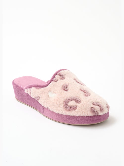 Pantuflas tipo mule con cuña de ancho cómodo - Afibel - Kiabi