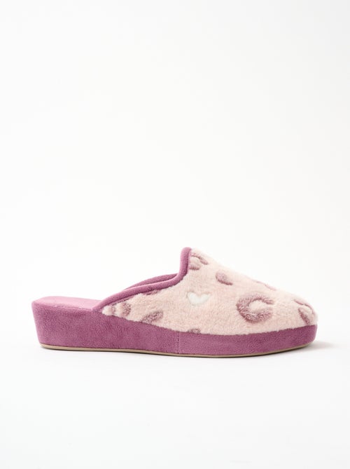 Pantuflas tipo mule con cuña de ancho cómodo - Afibel - Kiabi