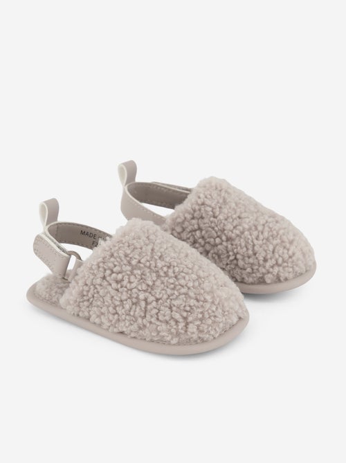 Pantuflas tipo mule con tiras de sujeción - Kiabi Pantuflas tipo mule con tiras de sujeción - Kiabi
