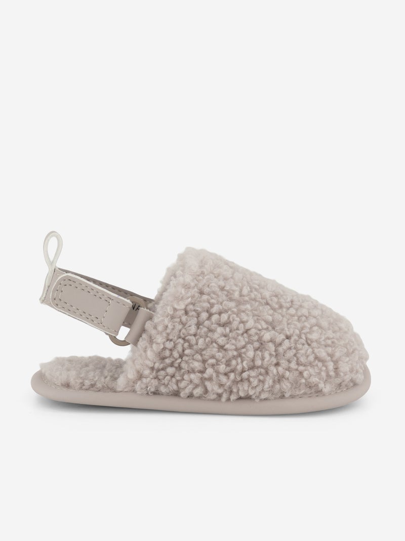 Pantuflas tipo mule con tiras de sujeción Beige - Kiabi