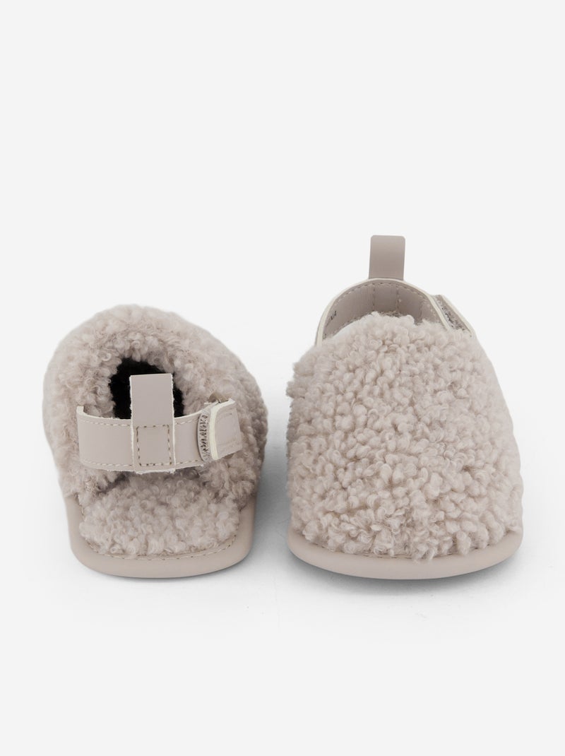 Pantuflas tipo mule con tiras de sujeción Beige - Kiabi