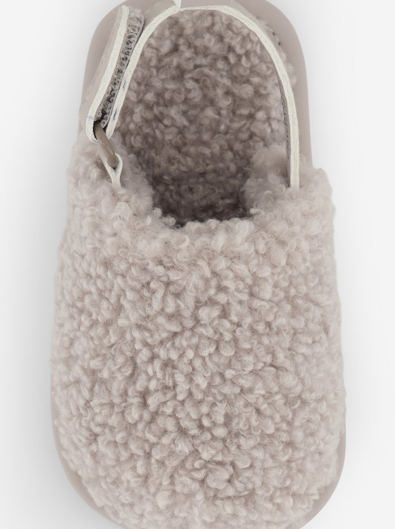 Pantuflas tipo mule con tiras de sujeción Beige - Kiabi
