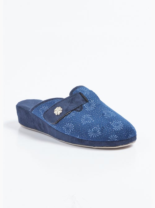 Pantuflas tipo mule con velcro y ancho cómodo - Afibel - Kiabi
