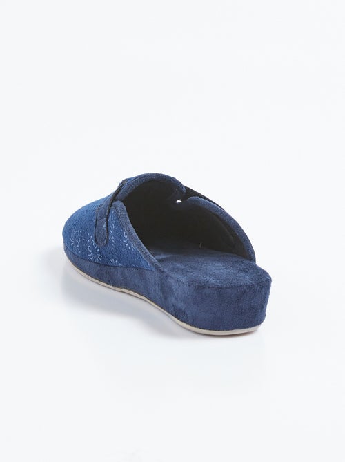 Pantuflas tipo mule con velcro y ancho cómodo - Afibel - Kiabi