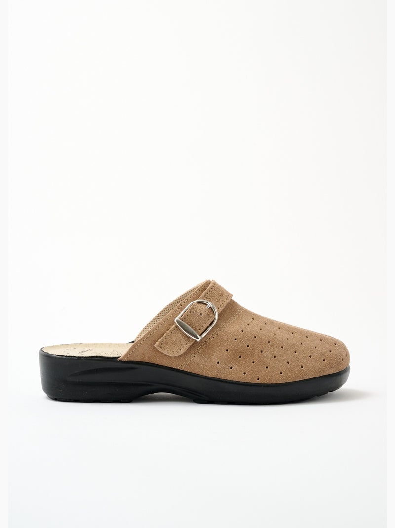 Pantuflas tipo mule de ancho confort - afibel Beige - Kiabi
