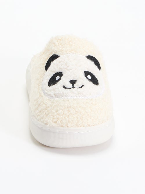 Pantuflas tipo mule de punto rizado - Kiabi Pantuflas tipo mule de punto rizado - Kiabi