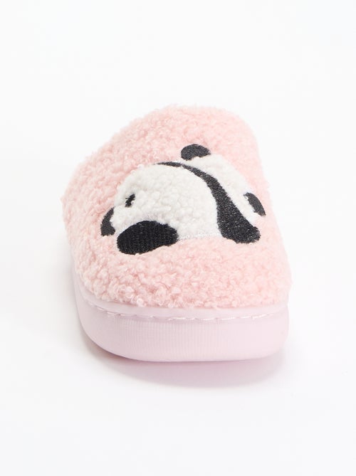 Pantuflas tipo mule de punto rizado - Kiabi Pantuflas tipo mule de punto rizado - Kiabi