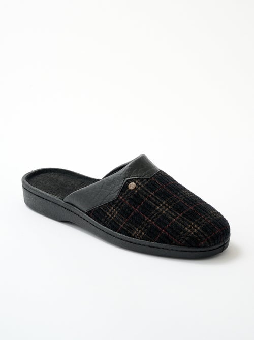 Pantuflas tipo mule de terciopelo con ancho cómodo - Afibel - Kiabi