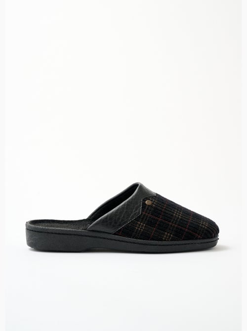 Pantuflas tipo mule de terciopelo con ancho cómodo - Afibel - Kiabi